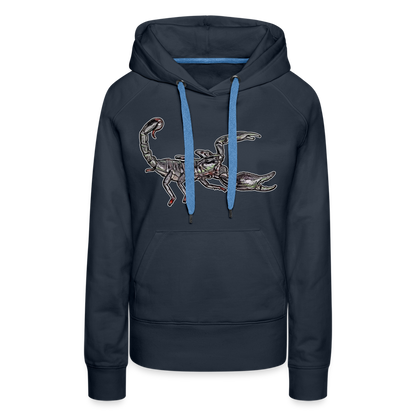 Frauen Hoodie Heterometrus silenus - Navy
