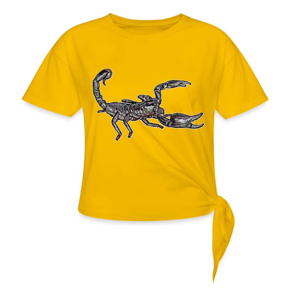 Frauen Knotenshirt Heterometrus silenus - Sonnengelb