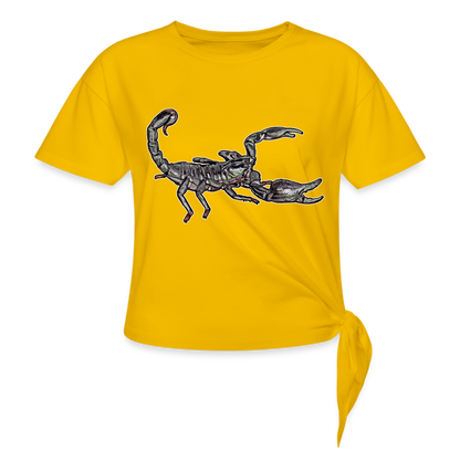Frauen Knotenshirt Heterometrus silenus - Sonnengelb