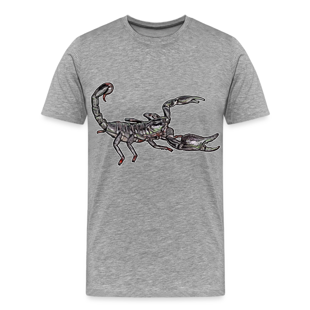 Männer Basic T-Shirt Heterometrus silenus - Grau meliert