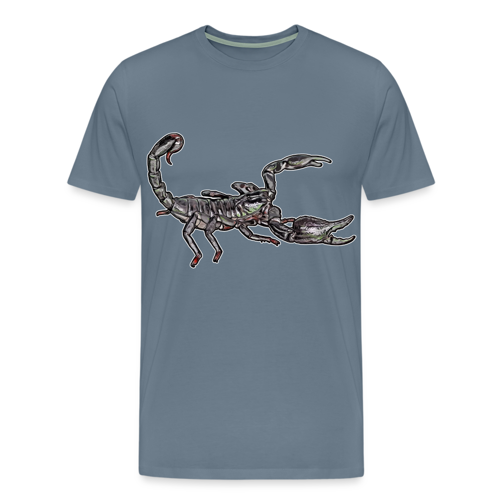 Männer Basic T-Shirt Heterometrus silenus - Blaugrau