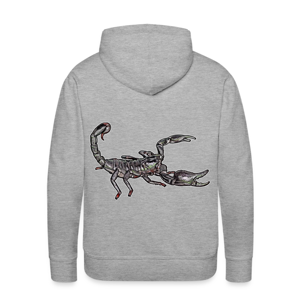 Männer Hoodie Heterometrus silenus - Grau meliert