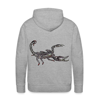 Männer Hoodie Heterometrus silenus - Grau meliert