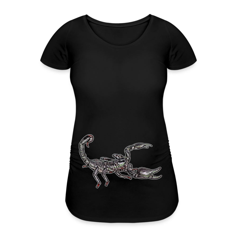 Frauen Schwangerschafts-T-Shirt Heterometrus silenus - Schwarz