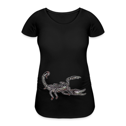 Frauen Schwangerschafts-T-Shirt Heterometrus silenus - Schwarz