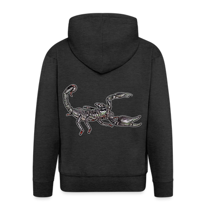 Männer Zip-Hoodie Heterometrus silenus - Anthrazit