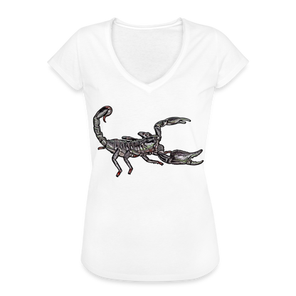 Frauen Vintage T-Shirt Heterometrus silenus - weiß