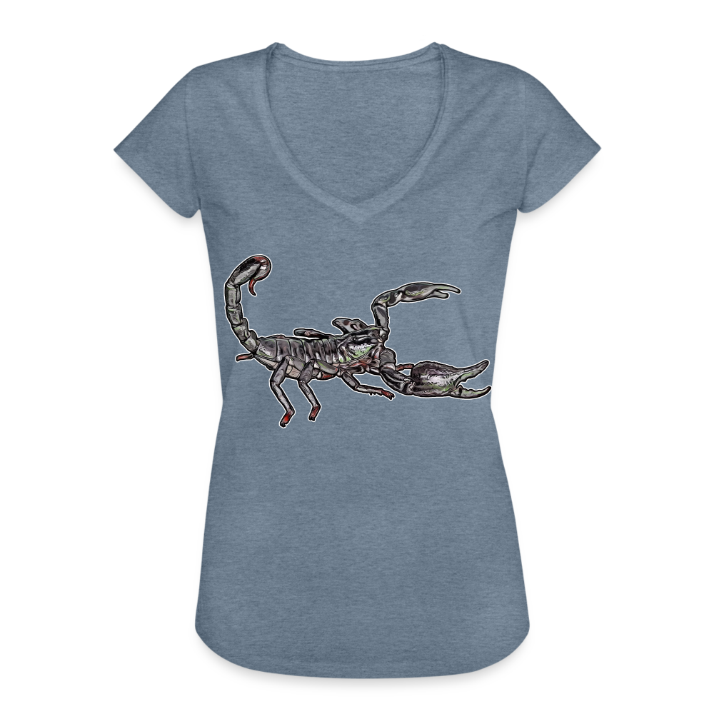 Frauen Vintage T-Shirt Heterometrus silenus - Vintage Denim