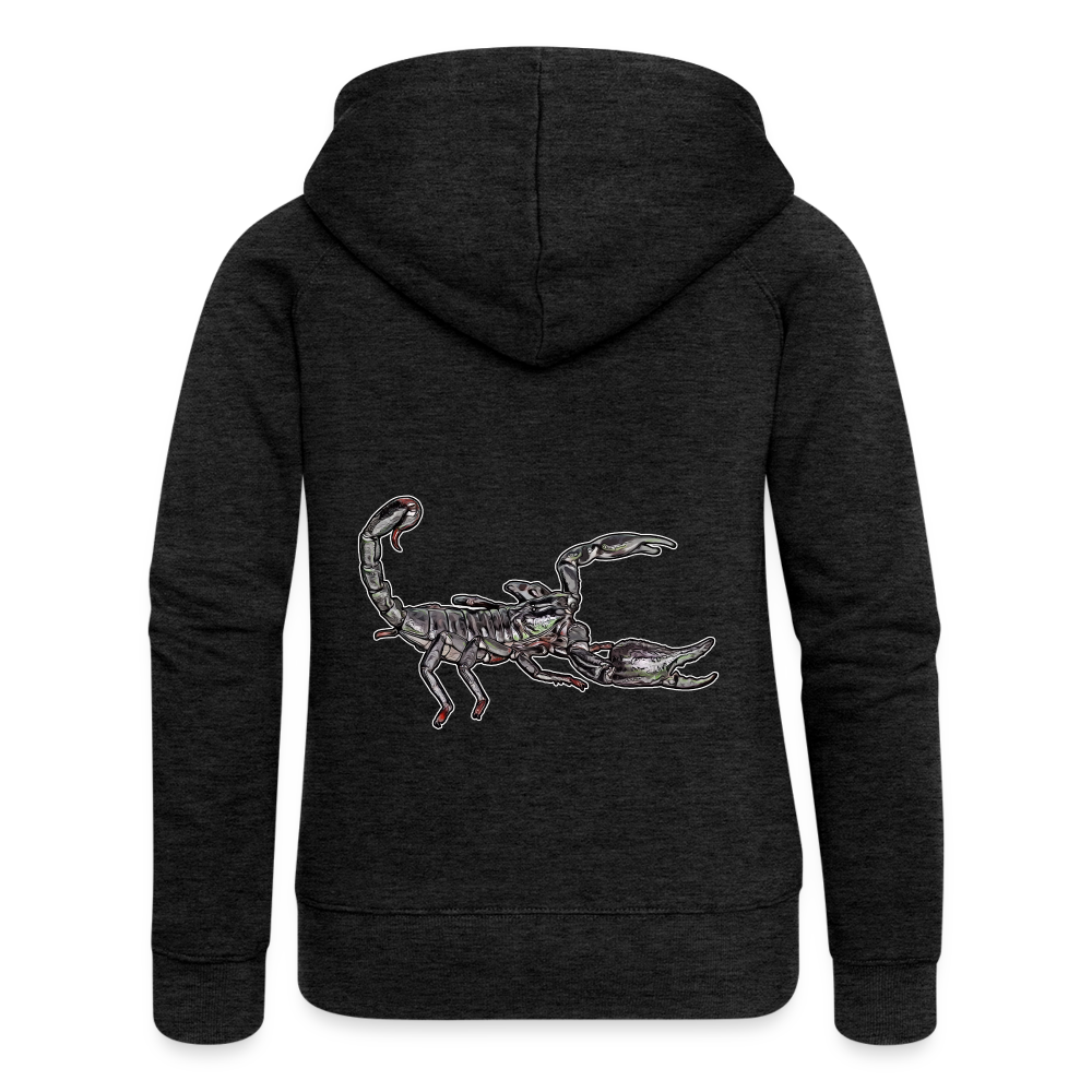 Frauen Zip-Hoodie Heterometrus silenus - Anthrazit