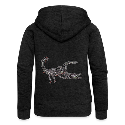 Frauen Zip-Hoodie Heterometrus silenus - Anthrazit