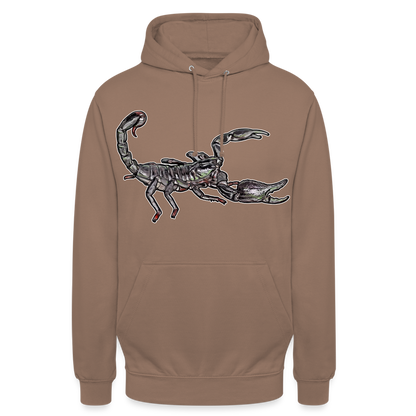 Unisex Hoodie Heterometrus silenus - Mokka