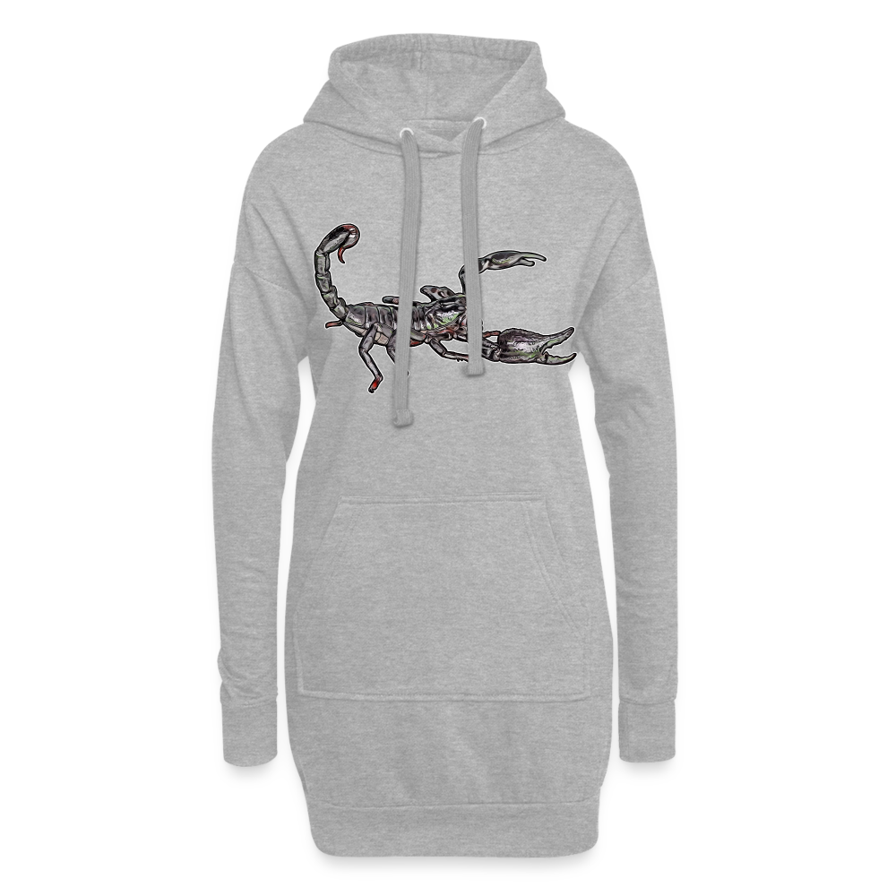Hoodie-Kleid Heterometrus silenus - Grau meliert
