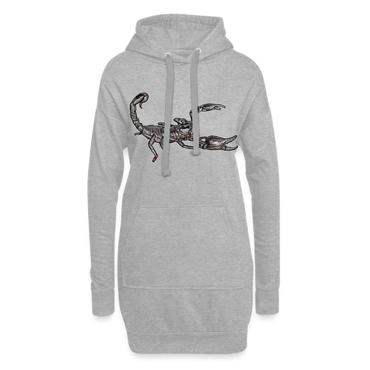 Hoodie-Kleid Heterometrus silenus - Grau meliert