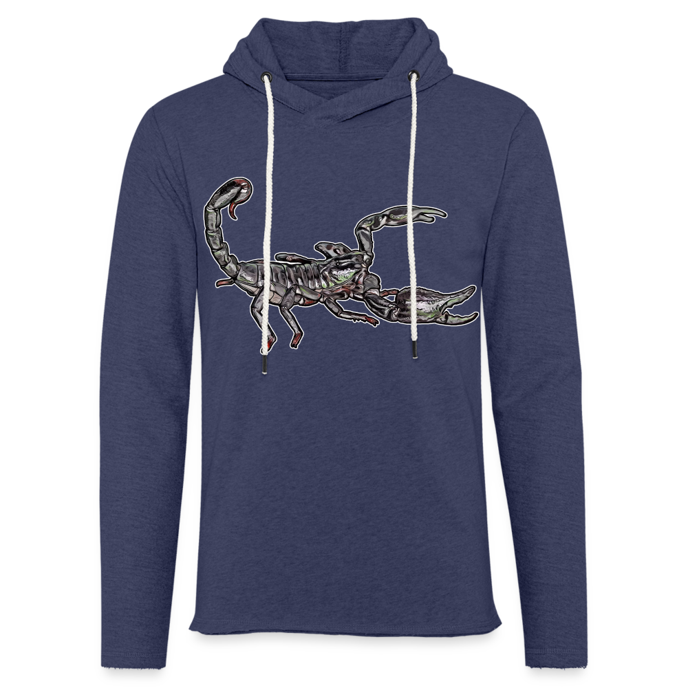 Unisex Kapuzensweatshirt Heterometrus silenus - Navy meliert