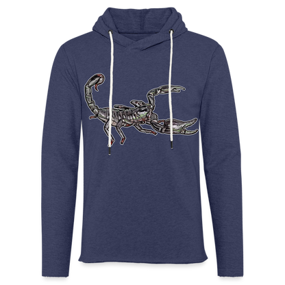 Unisex Kapuzensweatshirt Heterometrus silenus - Navy meliert