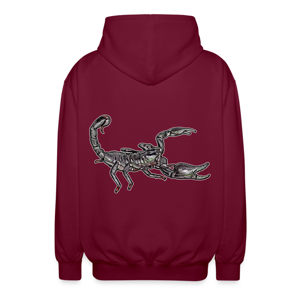 Unisex Zip-Hoodie Heterometrus silenus - Bordeaux