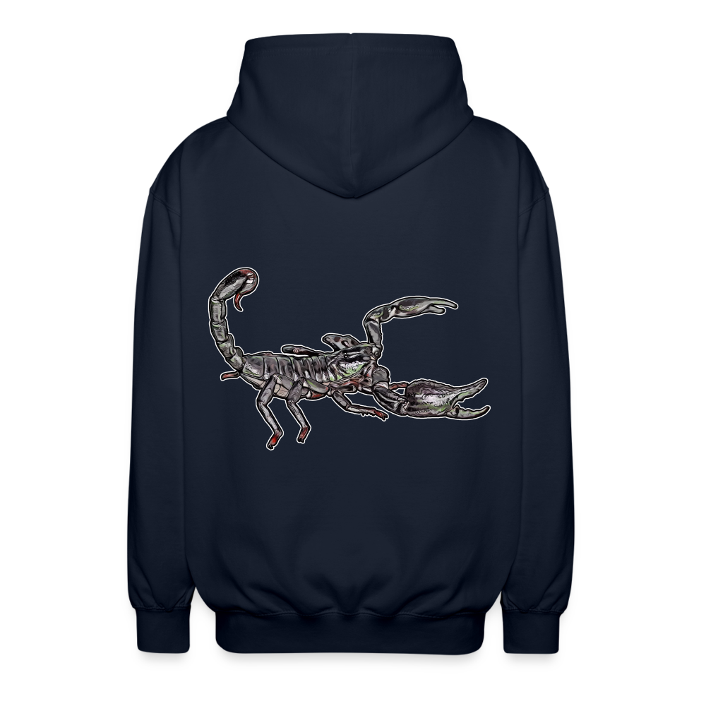 Unisex Zip-Hoodie Heterometrus silenus - Navy