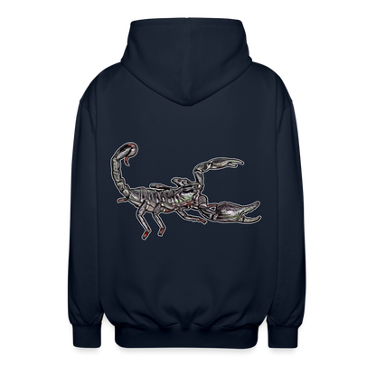 Unisex Zip-Hoodie Heterometrus silenus - Navy