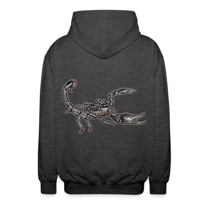 Unisex Zip-Hoodie Heterometrus silenus - Anthrazit