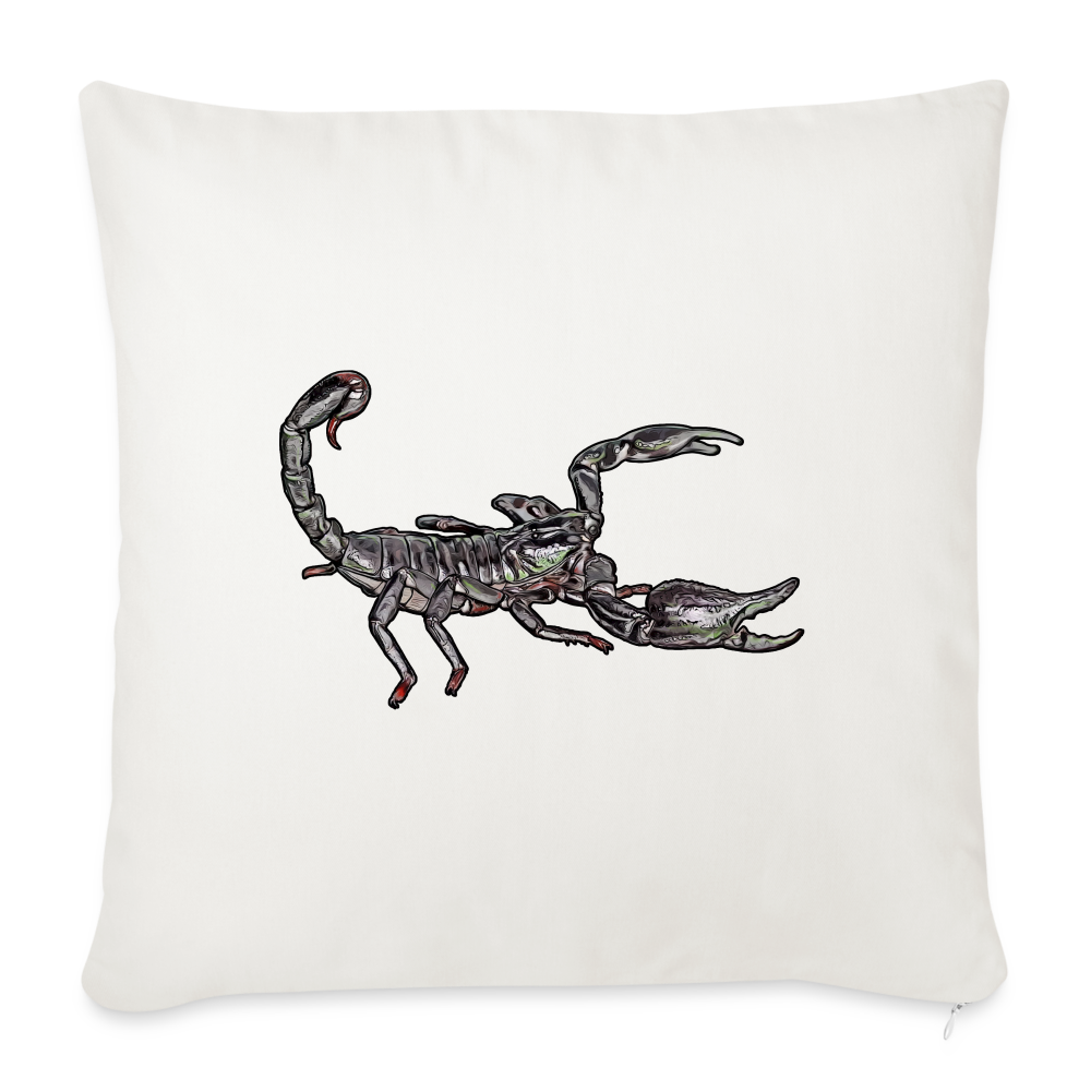 Sofakissen mit Füllung 44 x 44 cm Heterometrus silenus - Naturweiß