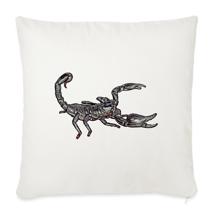 Sofakissen mit Füllung 44 x 44 cm Heterometrus silenus - Naturweiß