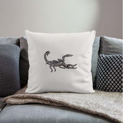 Sofakissen mit Füllung 44 x 44 cm Heterometrus silenus - Naturweiß