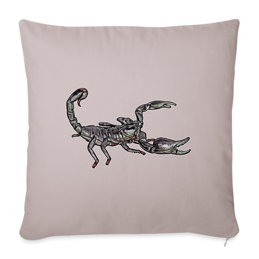 Sofakissen mit Füllung 44 x 44 cm Heterometrus silenus - helles Taupe