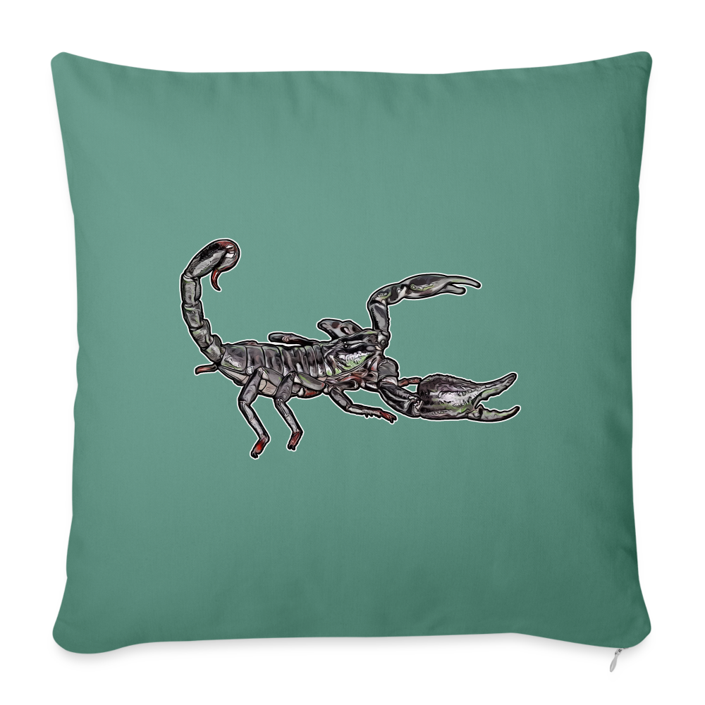 Sofakissen mit Füllung 44 x 44 cm Heterometrus silenus - Tanngrün