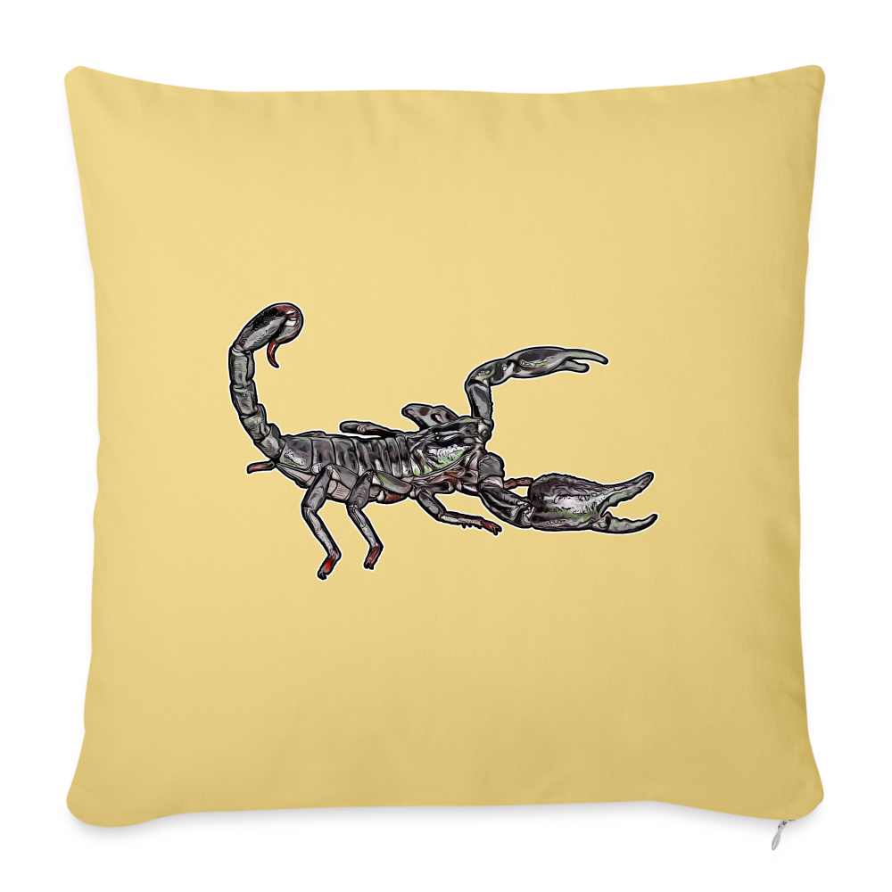 Sofakissen mit Füllung 44 x 44 cm Heterometrus silenus - Hellgelb