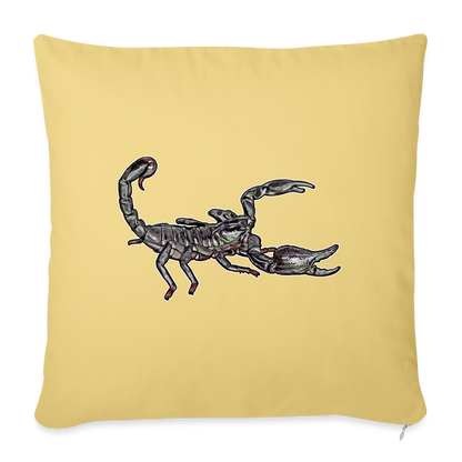 Sofakissen mit Füllung 44 x 44 cm Heterometrus silenus - Hellgelb