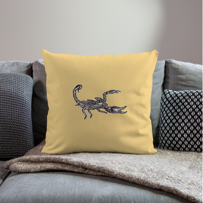 Sofakissen mit Füllung 44 x 44 cm Heterometrus silenus - Hellgelb