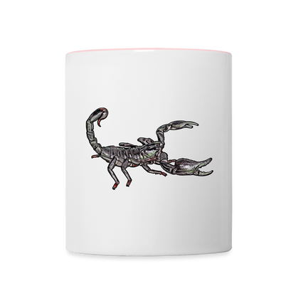 Tasse farbig Heterometrus silenus - Weiß/Pink