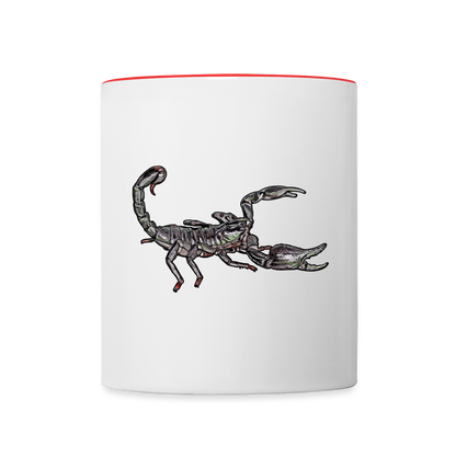 Tasse farbig Heterometrus silenus - Weiß/Rot