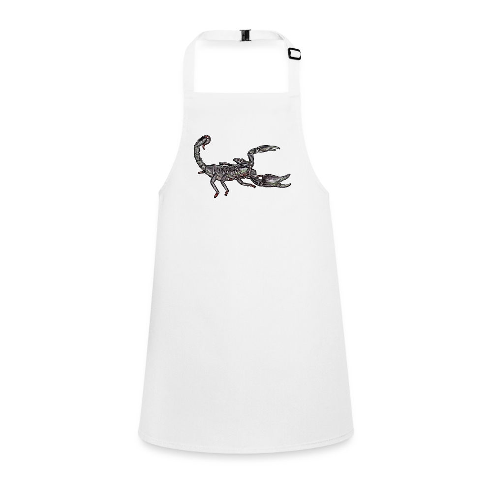 Kinder Kochschürze Heterometrus silenus - weiß