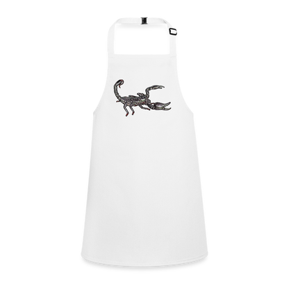 Kinder Kochschürze Heterometrus silenus - weiß