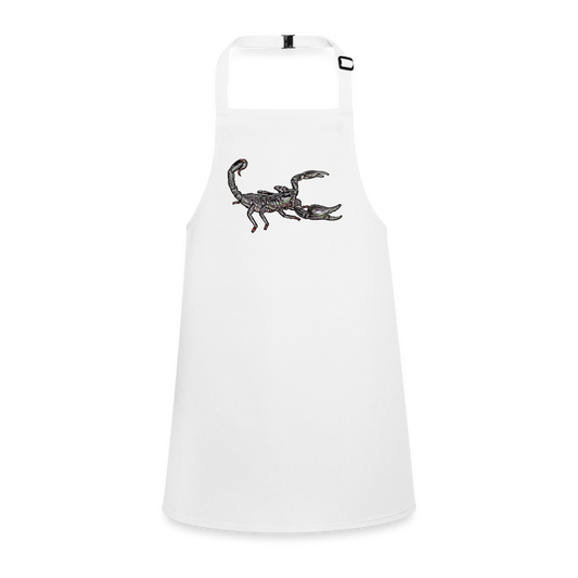 Kinder Kochschürze Heterometrus silenus - weiß