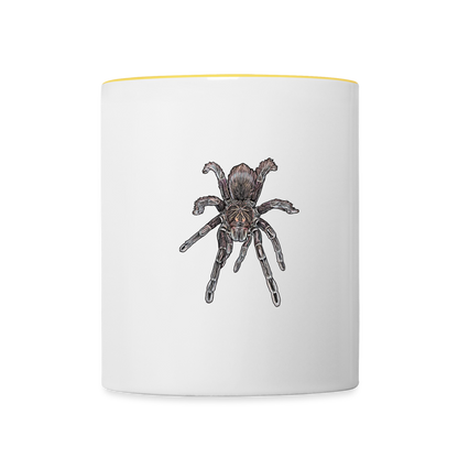 Tasse farbig Pamphobeteus sp Machala juvenile - Weiß/Gelb