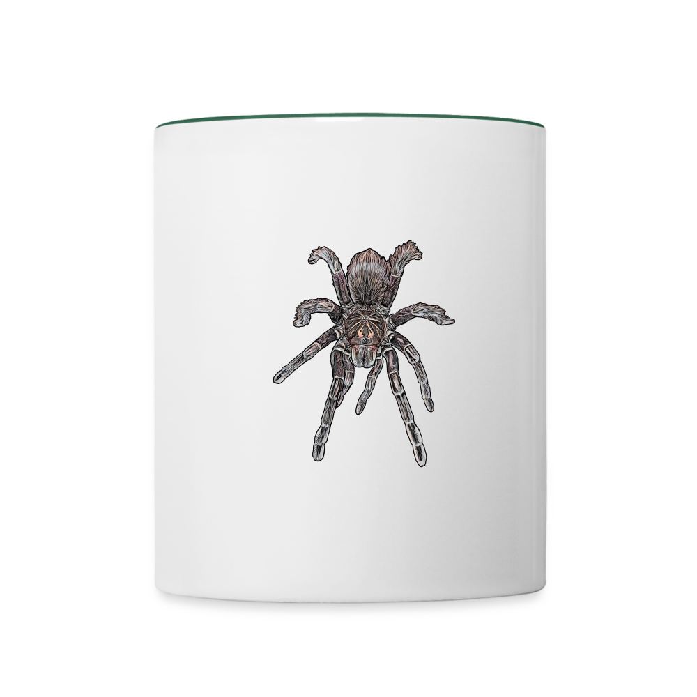 Tasse farbig Pamphobeteus sp Machala juvenile - Weiß/Dunkelgrün