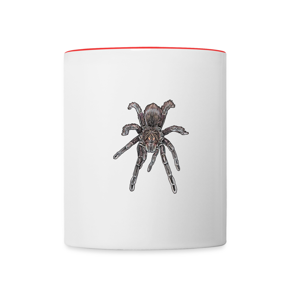 Tasse farbig Pamphobeteus sp Machala juvenile - Weiß/Rot