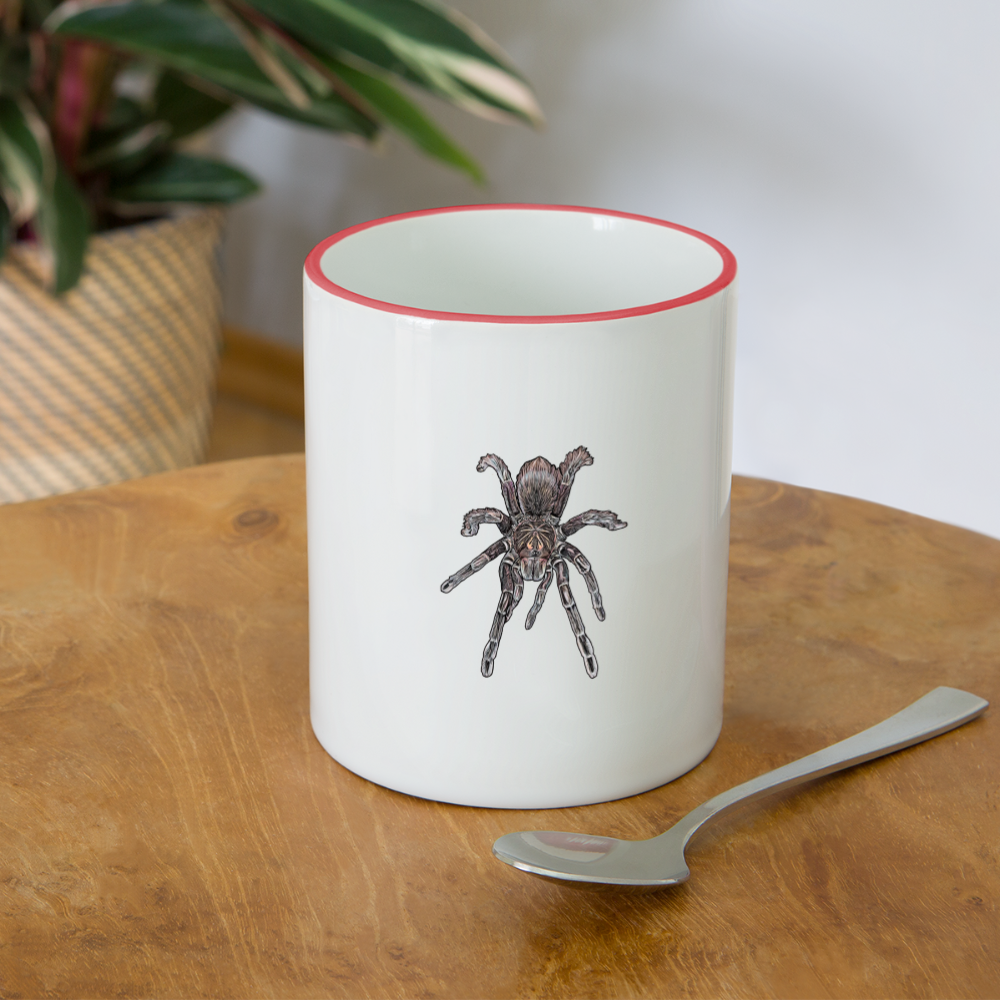 Tasse farbig Pamphobeteus sp Machala juvenile - Weiß/Rot