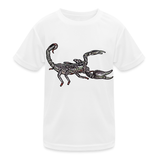 Kinder Funktions-T-Shirt Heterometrus silenus - weiß