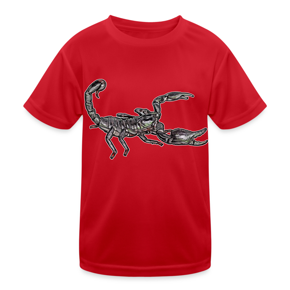 Kinder Funktions-T-Shirt Heterometrus silenus - Rot