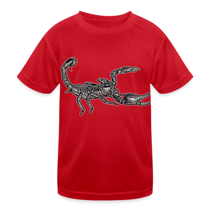 Kinder Funktions-T-Shirt Heterometrus silenus - Rot