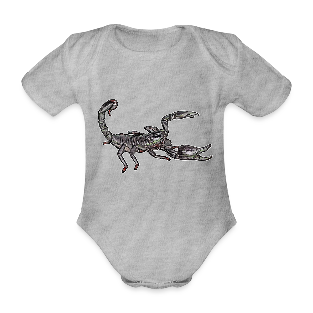 Baby Body kurz Heterometrus silenus - Grau meliert