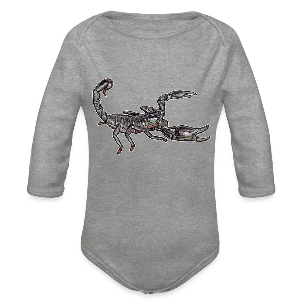 Baby Body lang Heterometrus silenus - Grau meliert