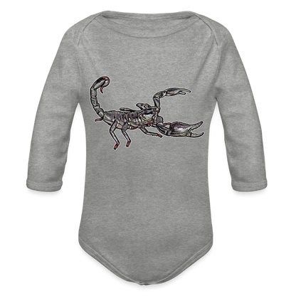 Baby Body lang Heterometrus silenus - Grau meliert