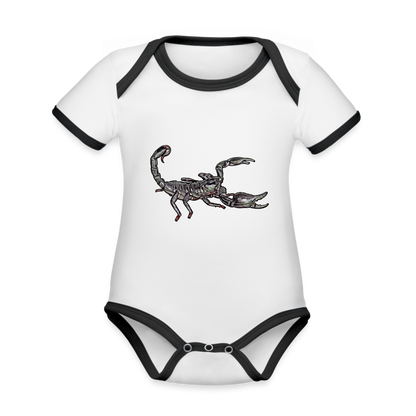 Baby Kontrastbody kurz Heterometrus silenus - Weiß/Schwarz