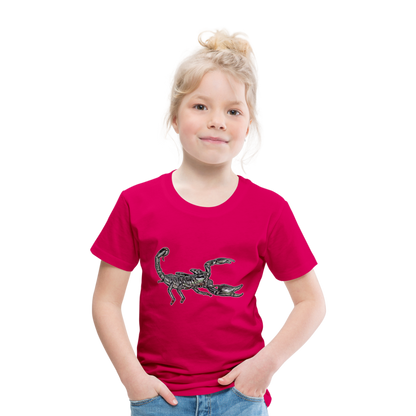Kinder Basic T-Shirt Heterometrus silenus - dunkles Pink