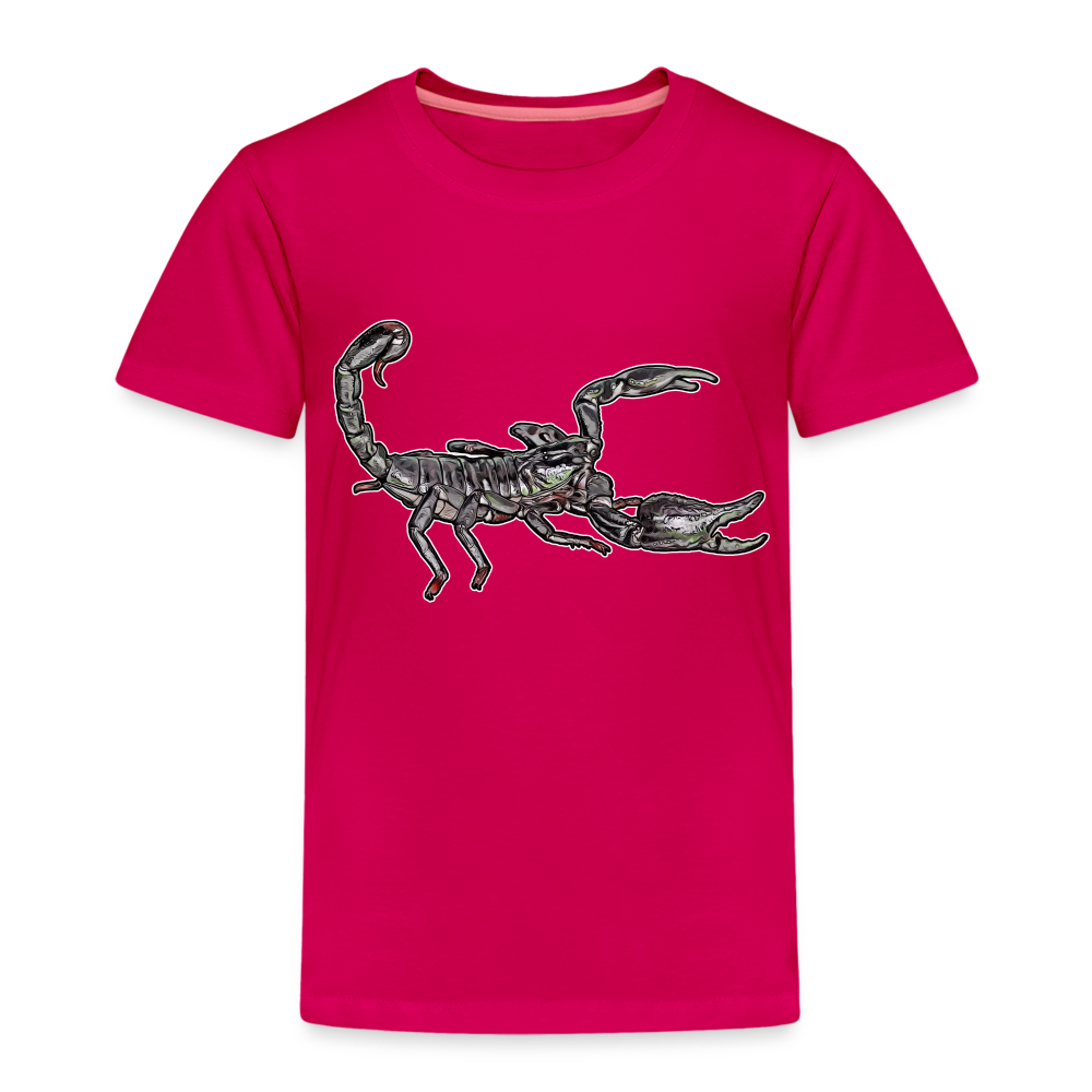 Kinder Basic T-Shirt Heterometrus silenus - dunkles Pink