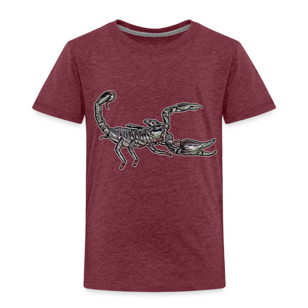 Kinder Basic T-Shirt Heterometrus silenus - Bordeauxrot meliert